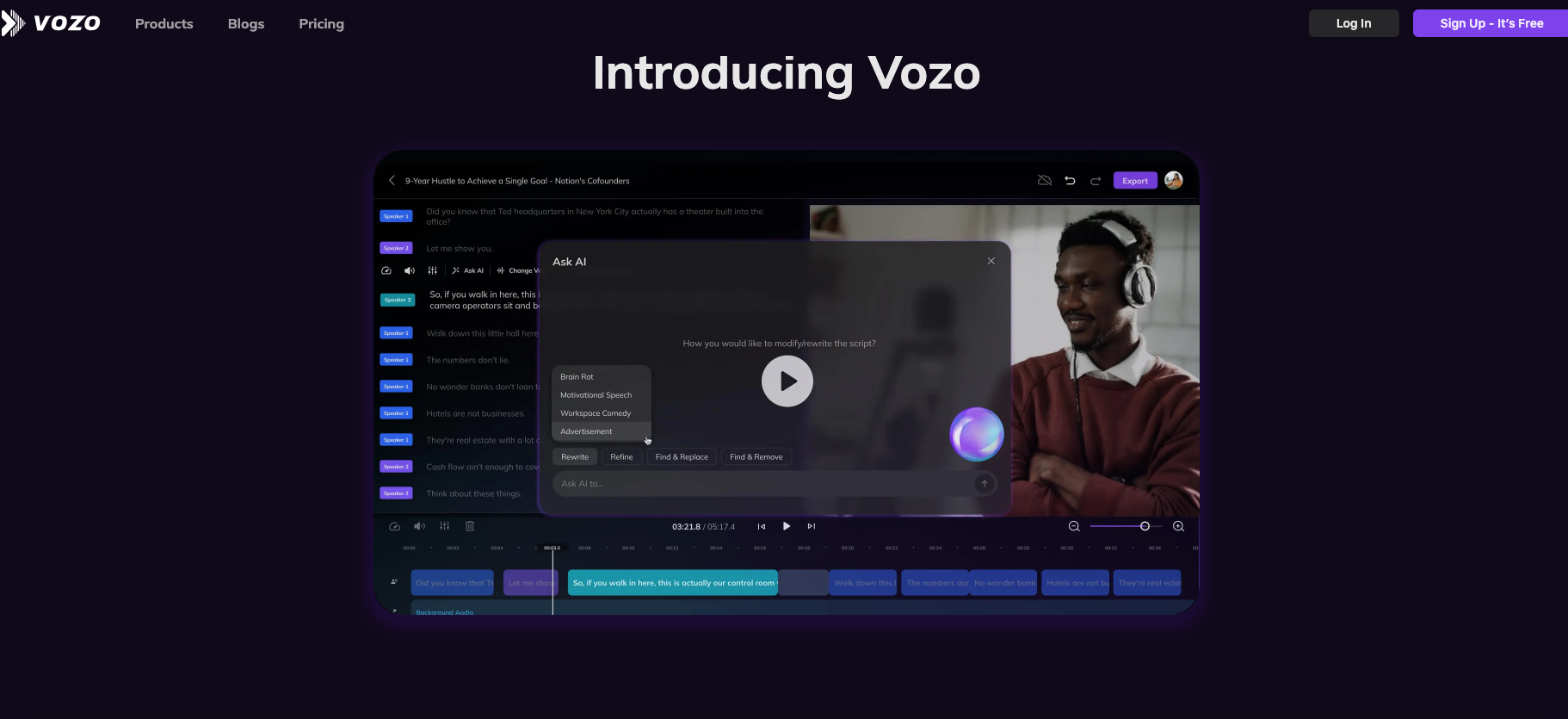 lip sync vozo ai feature2